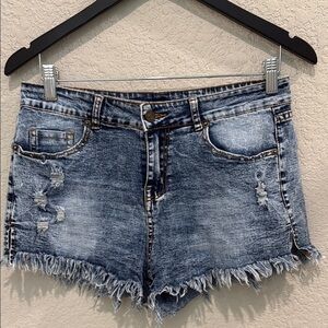 Denim Distressed Women Shorts size 30